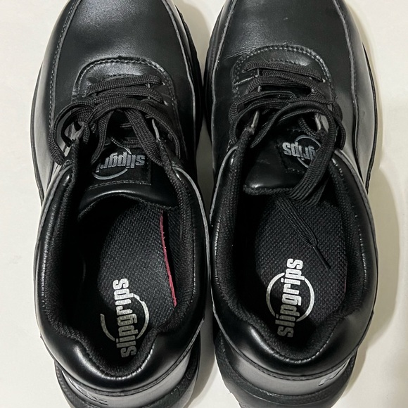 Slip Grips Safety Toe Slip Resistant EH Work Shoes Leather 8 FedEx Black Men’s - Picture 2 of 7